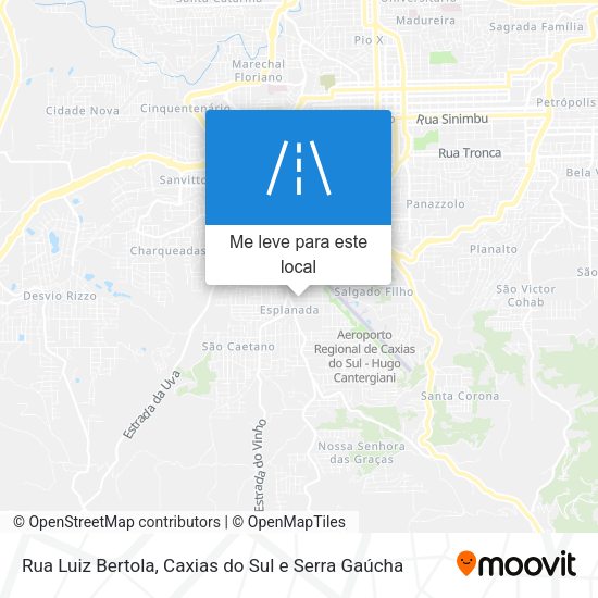 Rua Luiz Bertola mapa