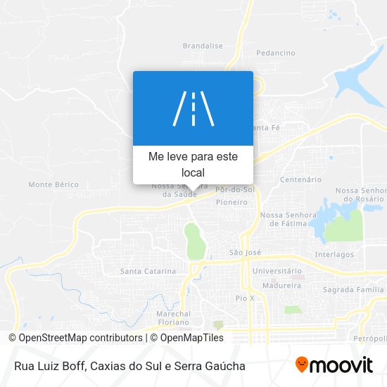 Rua Luiz Boff mapa