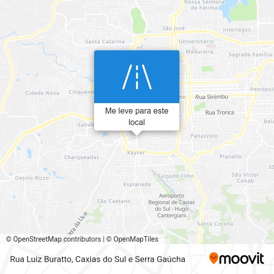 Rua Luiz Buratto mapa