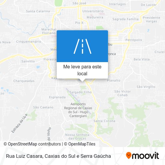Rua Luiz Casara mapa
