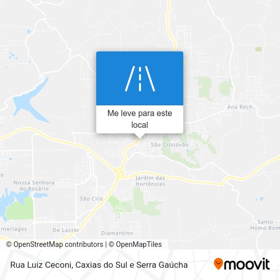Rua Luiz Ceconi mapa