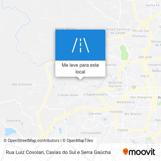 Rua Luiz Covolan mapa