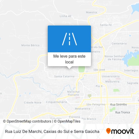 Rua Luiz De Marchi mapa