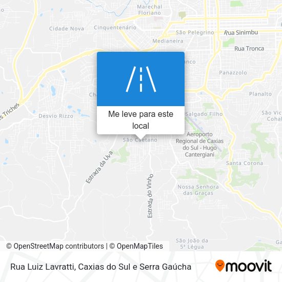 Rua Luiz Lavratti mapa