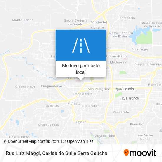 Rua Luiz Maggi mapa
