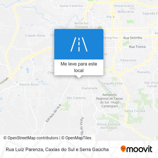 Rua Luiz Parenza mapa