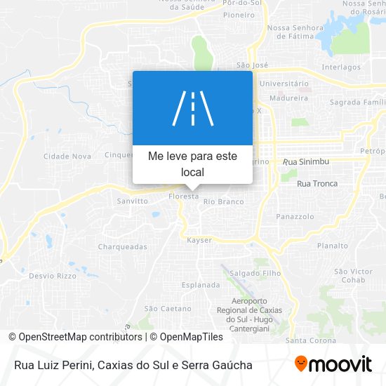 Rua Luiz Perini mapa