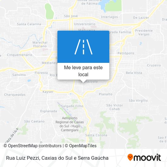 Rua Luiz Pezzi mapa