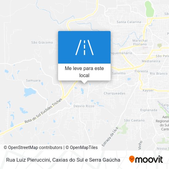 Rua Luiz Pieruccini mapa