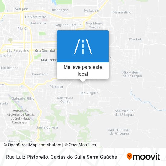 Rua Luiz Pistorello mapa