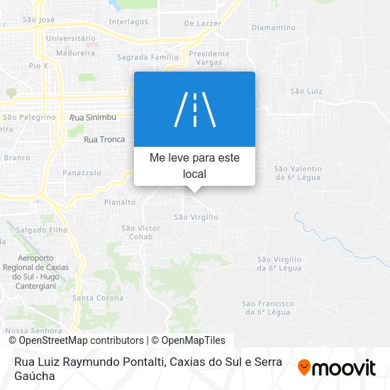 Rua Luiz Raymundo Pontalti mapa