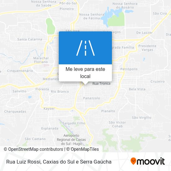 Rua Luiz Rossi mapa
