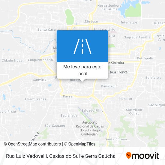 Rua Luiz Vedovelli mapa