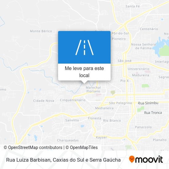 Rua Luiza Barbisan mapa