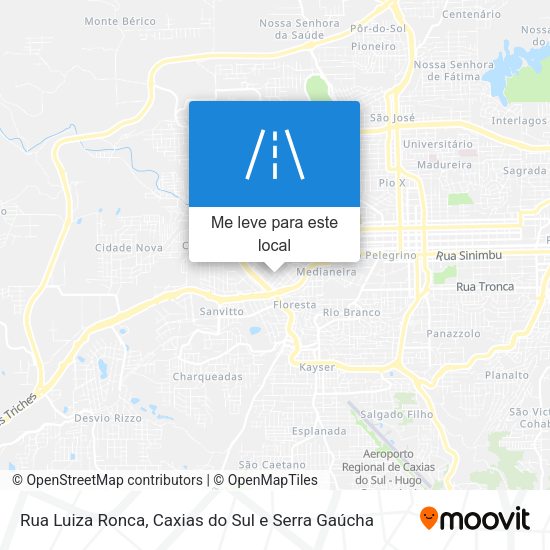 Rua Luiza Ronca mapa