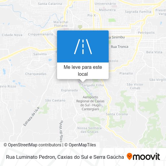 Rua Luminato Pedron mapa