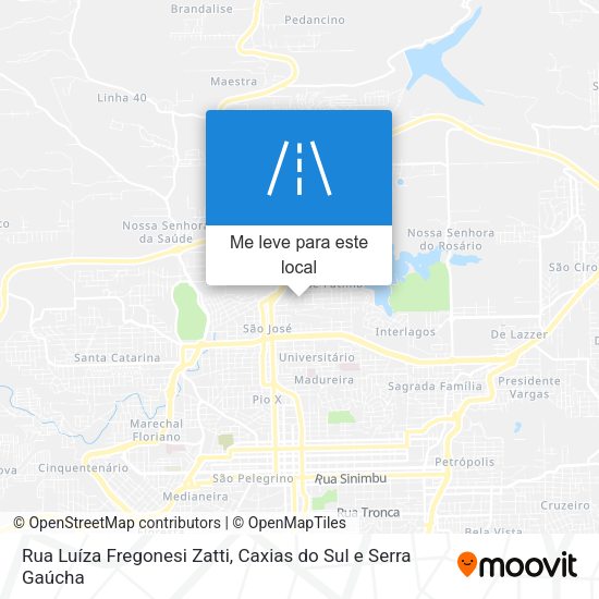 Rua Luíza Fregonesi Zatti mapa
