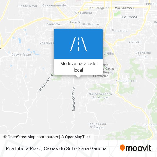 Rua Líbera Rizzo mapa