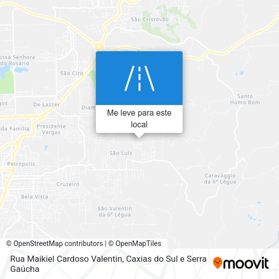 Rua Maikiel Cardoso Valentin mapa