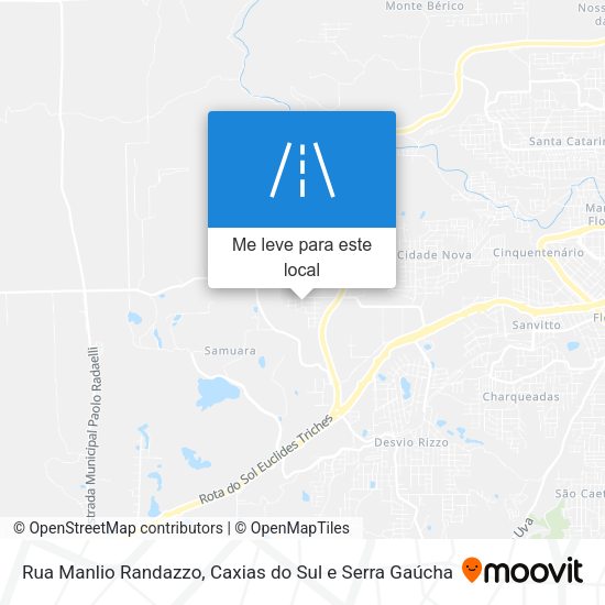 Rua Manlio Randazzo mapa