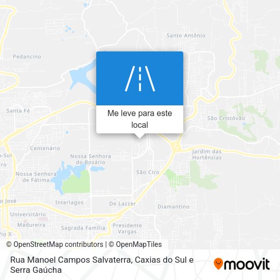 Rua Manoel Campos Salvaterra mapa