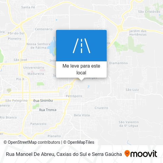 Rua Manoel De Abreu mapa