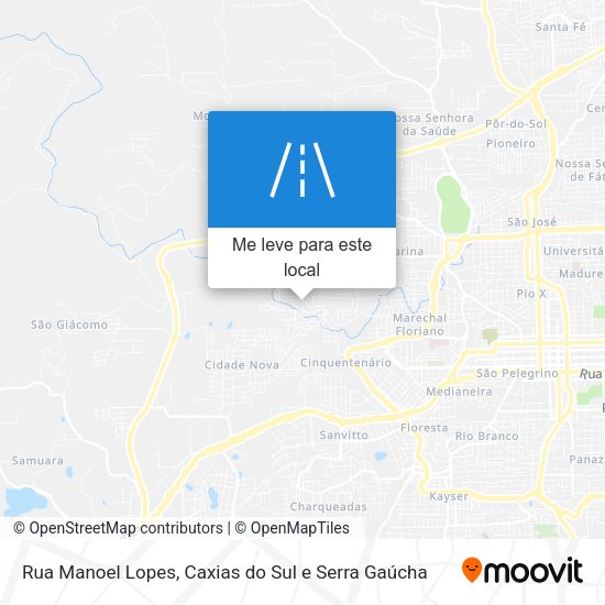 Rua Manoel Lopes mapa