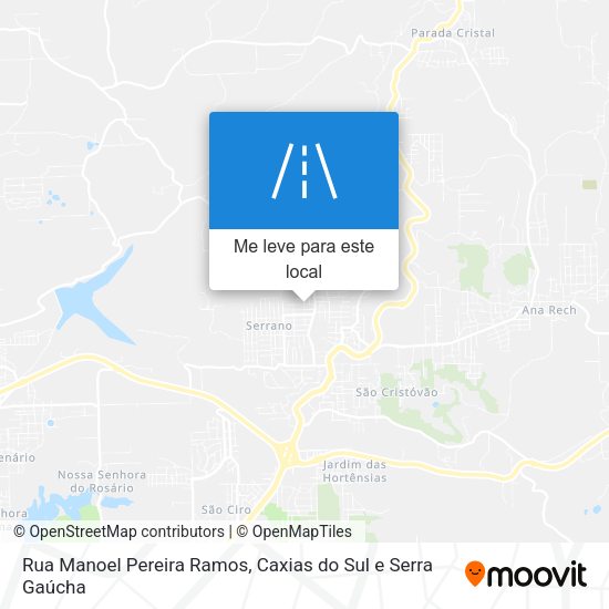 Rua Manoel Pereira Ramos mapa