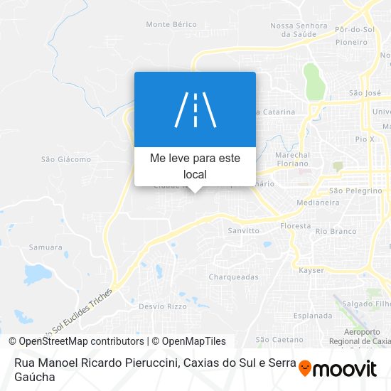 Rua Manoel Ricardo Pieruccini mapa