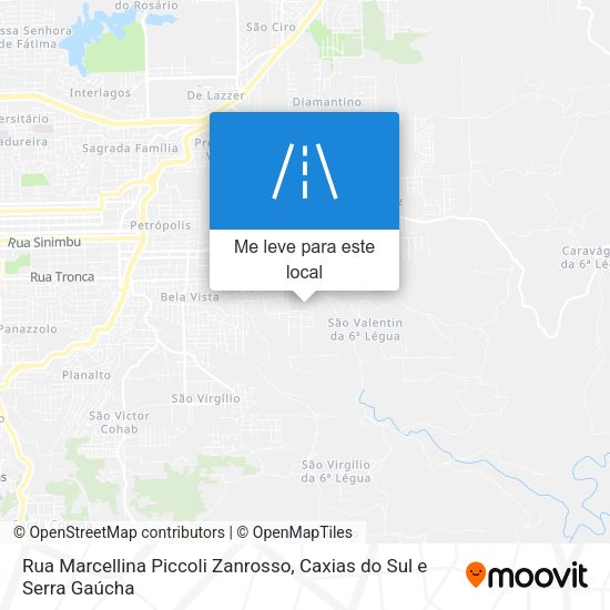 Rua Marcellina Piccoli Zanrosso mapa