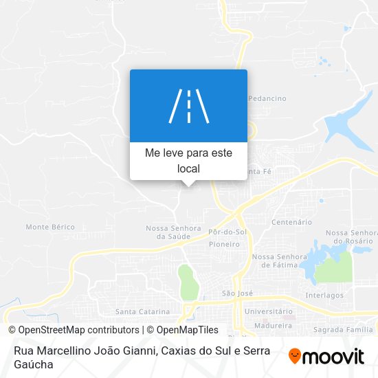 Rua Marcellino João Gianni mapa