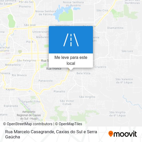 Rua Marcelo Casagrande mapa
