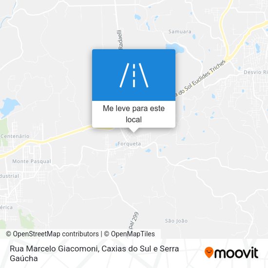 Rua Marcelo Giacomoni mapa