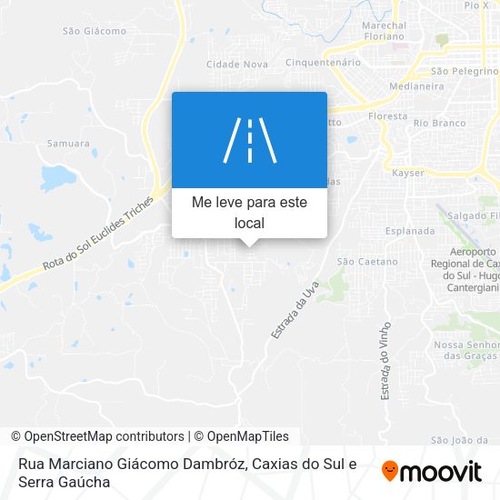 Rua Marciano Giácomo Dambróz mapa
