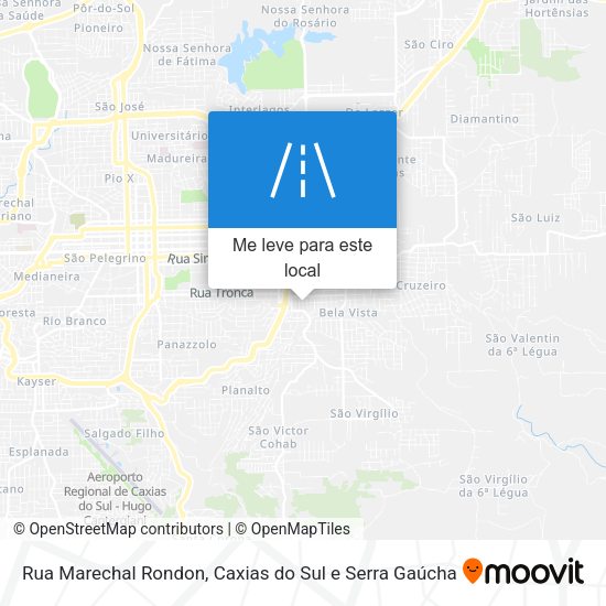 Rua Marechal Rondon mapa