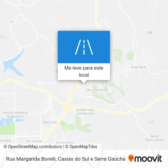 Rua Margarida Borelli mapa