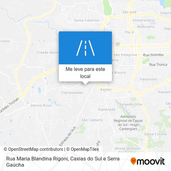 Rua Maria Blandina Rigoni mapa