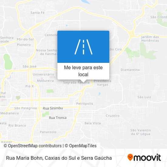 Rua Maria Bohn mapa