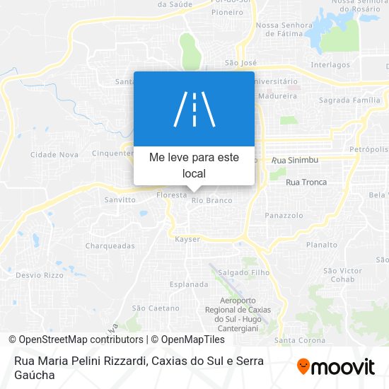 Rua Maria Pelini Rizzardi mapa