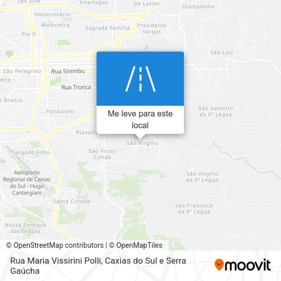 Rua Maria Vissirini Polli mapa