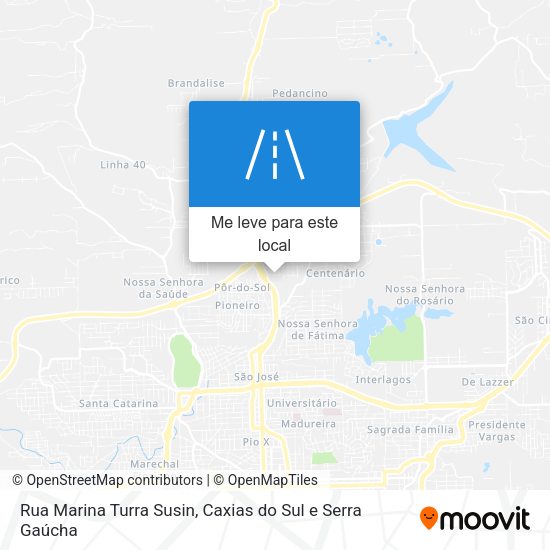 Rua Marina Turra Susin mapa