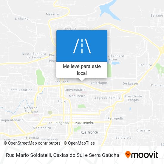Rua Mario Soldatelli mapa