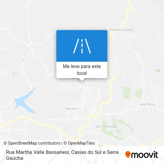 Rua Martha Valle Bassanesi mapa