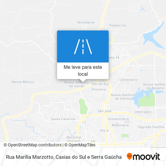 Rua Marília Marzotto mapa