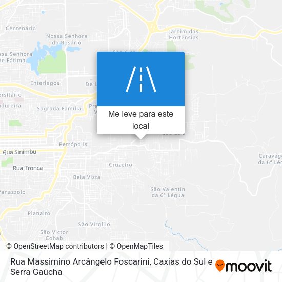Rua Massimino Arcângelo Foscarini mapa