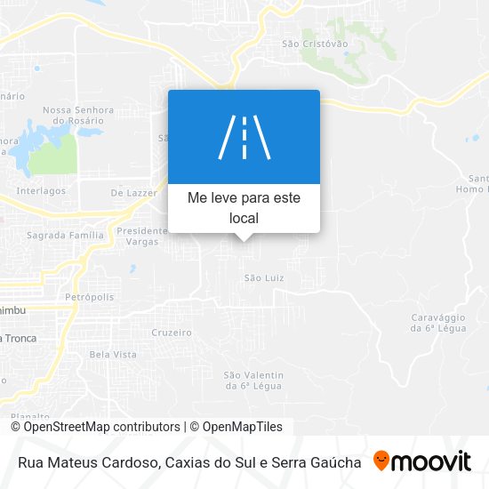 Rua Mateus Cardoso mapa