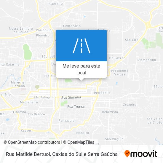 Rua Matilde Bertuol mapa