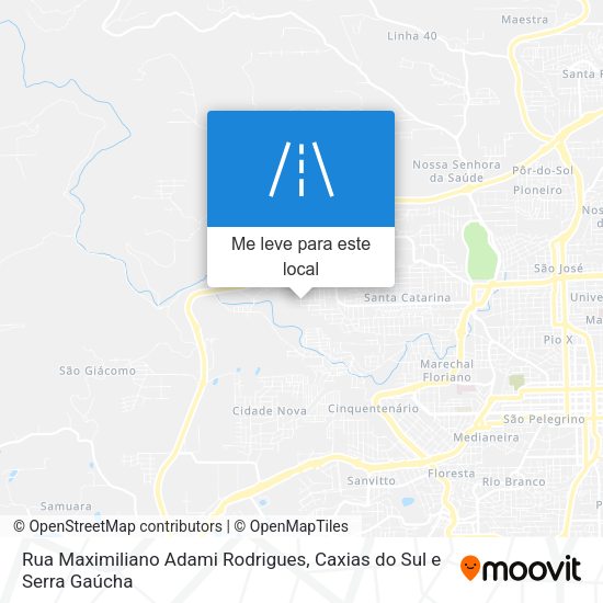 Rua Maximiliano Adami Rodrigues mapa