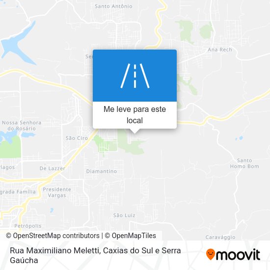 Rua Maximiliano Meletti mapa