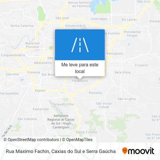 Rua Maximo Fachin mapa